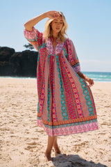 Boheme Midi Dress - Cedella