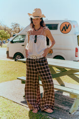 Austin Flannel Pant - Chocolate