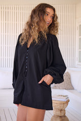 Mahlia Playsuit - Onyx
