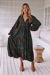 Eve Midi Dress - Emerald