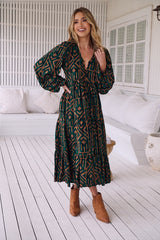 Eve Midi Dress - Emerald