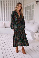 Eve Midi Dress - Emerald