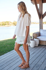 Sierra Top - White Poppy