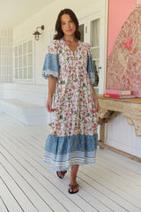 Eve Midi Dress - Pixie Petals