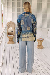 Flower Patch Top- Indigo Combo~ Free People