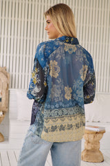 Flower Patch Top- Indigo Combo~ Free People