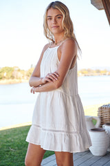 Lux Mini Dress White - Palmetto