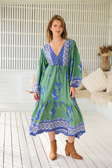 Willa Midi Dress - Bluebird