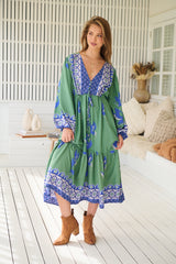 Willa Midi Dress - Bluebird