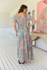 Claudette Maxi Dress - Ocean Lullaby