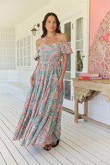 Claudette Maxi Dress - Ocean Lullaby