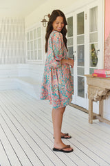 Adela Mini Dress - Ocean Lullaby