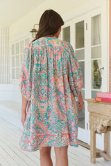 Adela Mini Dress - Ocean Lullaby