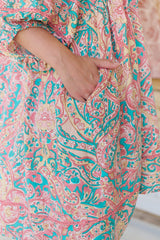 Adela Mini Dress - Ocean Lullaby