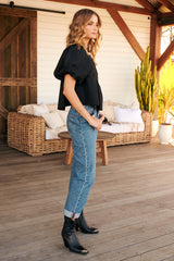 Bardot Top- Black ~ Free People