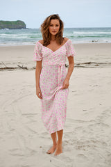 Everly Wrap Dress - Amora