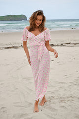 Everly Wrap Dress - Amora