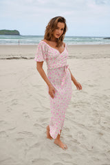 Everly Wrap Dress - Amora