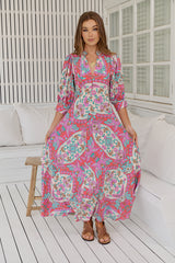 Zoie Maxi Dress - Daiquiri