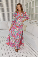 Zoie Maxi Dress - Daiquiri