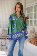 Bee Blouse - Bluebird