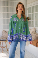 Bee Blouse - Bluebird