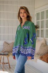 Bee Blouse - Bluebird