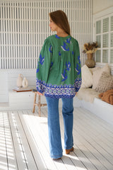 Bee Blouse - Bluebird