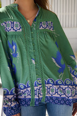 Bee Blouse - Bluebird