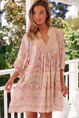 Bohemian Mini Dress - Lily Vine