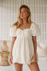 Rendezvous Me Mini Dress - Ivory ~ Free People