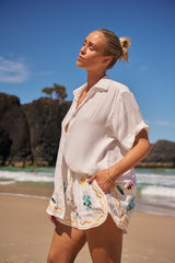 Flora Shorts - Etherea Embroidered