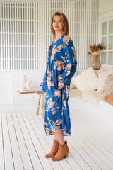 Penny Midi Dress - Georgia Blue