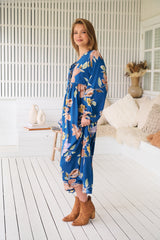 Penny Midi Dress - Georgia Blue