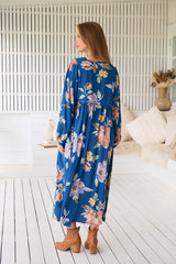 Penny Midi Dress - Georgia Blue