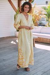 Ivy Midi Dress - Daylilies