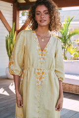 Ivy Midi Dress - Daylilies