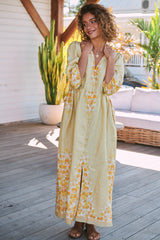 Ivy Midi Dress - Daylilies