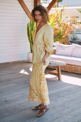 Ivy Midi Dress - Daylilies