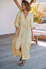 Ivy Midi Dress - Daylilies