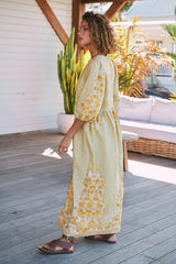 Ivy Midi Dress - Daylilies