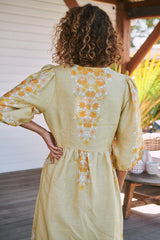 Ivy Midi Dress - Daylilies