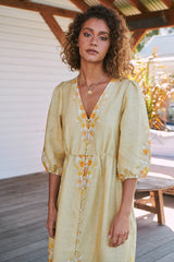 Ivy Midi Dress - Daylilies