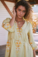 Ivy Midi Dress - Daylilies