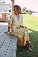 Ivy Midi Dress - Daylilies