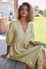 Ivy Midi Dress - Daylilies