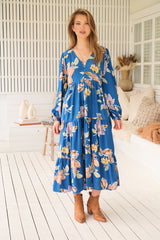 Eve Midi Dress - Georgia Blue
