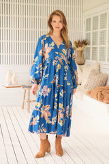 Eve Midi Dress - Georgia Blue