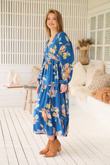 Eve Midi Dress - Georgia Blue
