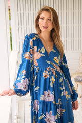 Eve Midi Dress - Georgia Blue